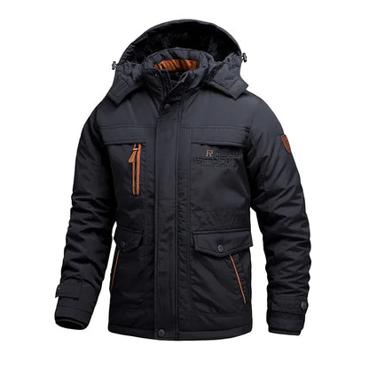 Warm Waterproof Men's Hooded Parka Jacket
