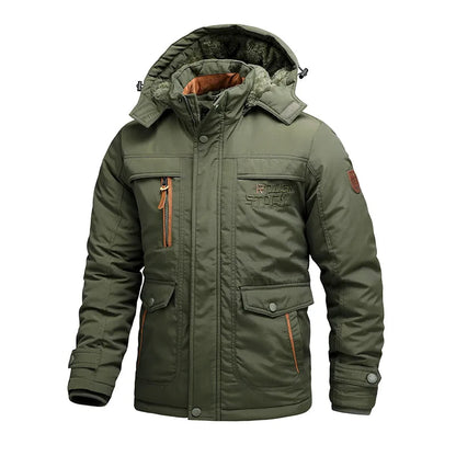 Warm Waterproof Men's Hooded Parka Jacket