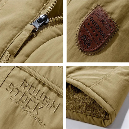 Warm Waterproof Men's Hooded Parka Jacket