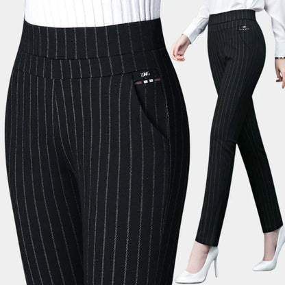 Soft Elastic High Waist Pants - Olytrend