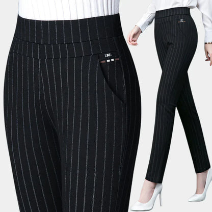 Relaxed Fit Elastic Waist Pants - Olytrend