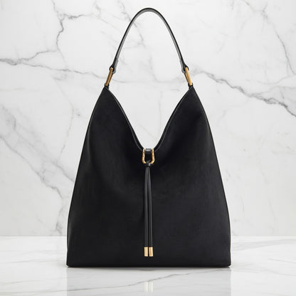 Relaxed Chic Drawstring Tote Bag