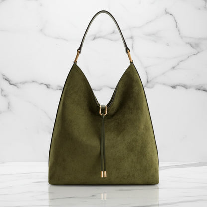 Relaxed Chic Drawstring Tote Bag