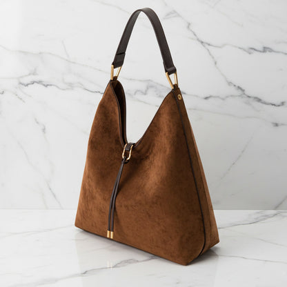Relaxed Chic Drawstring Tote Bag