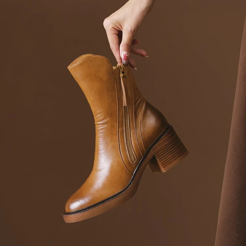 Marina Zip-Ankle Boot Caliboot