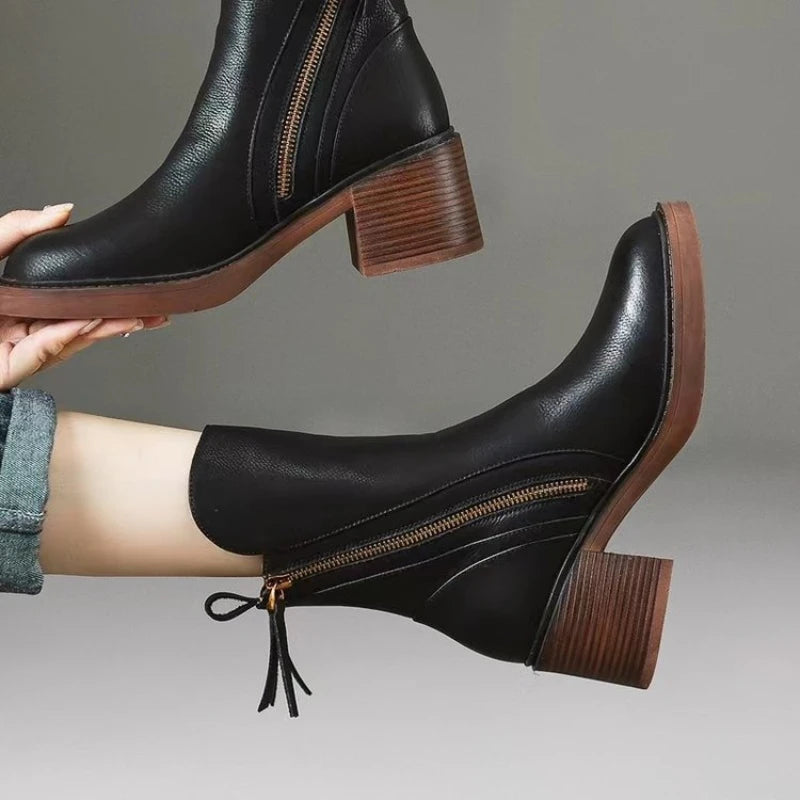 Marina Zip-Ankle Boot Caliboot