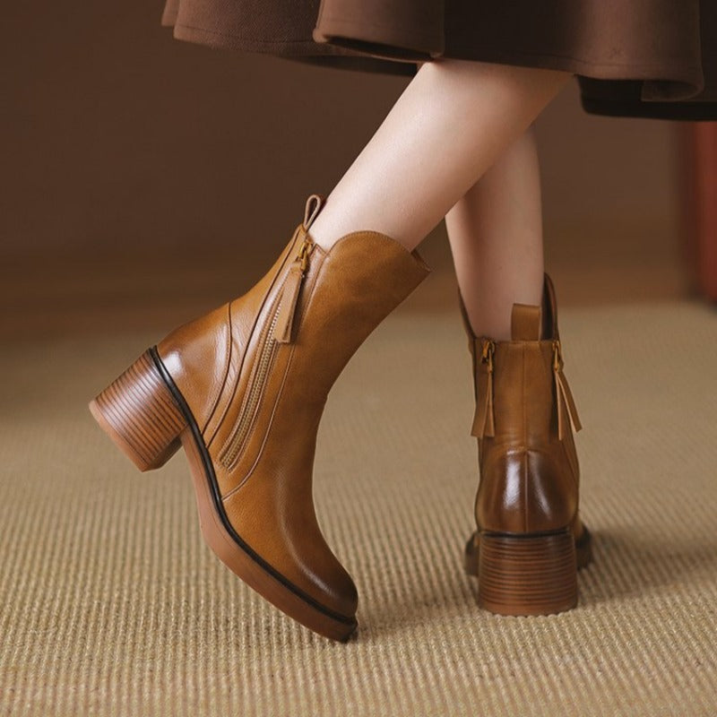 Marina Zip-Ankle Boot Caliboot