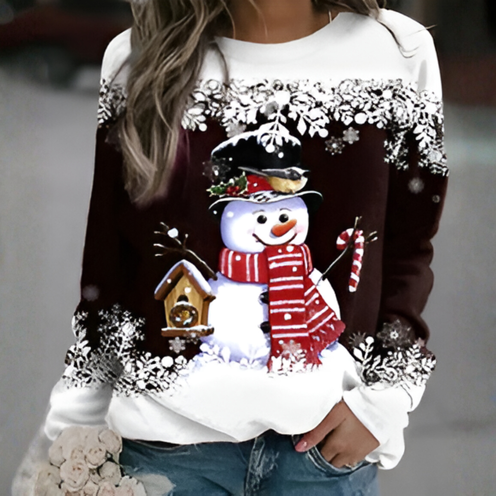 Festive Holiday Snowflake Women's Sweatshirt