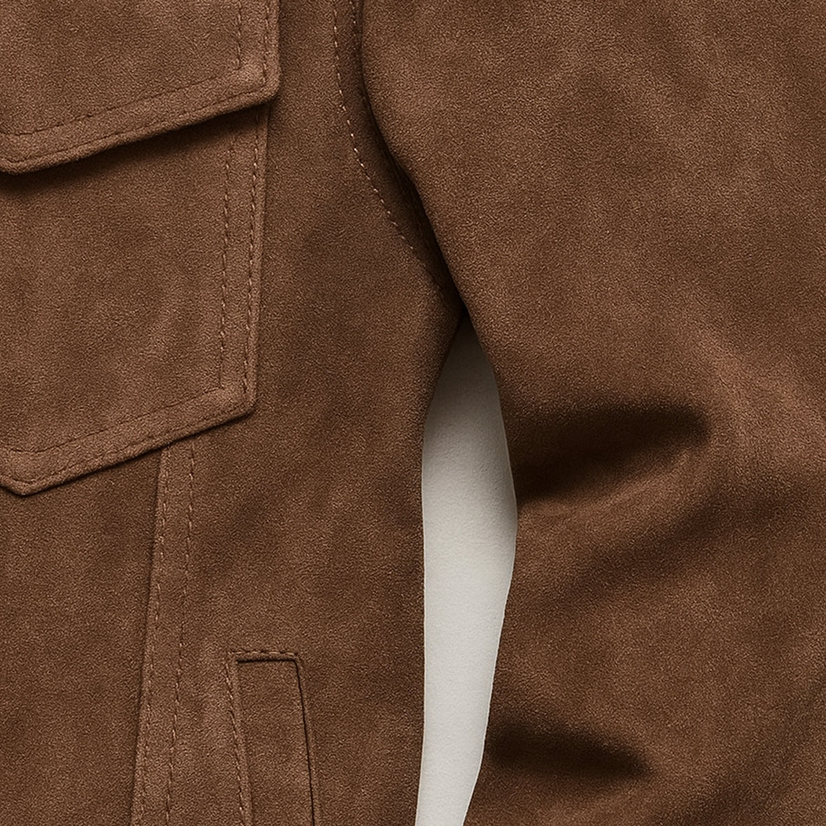 Classic Leather Cargo Coat for Men - Durable Everyday Wear