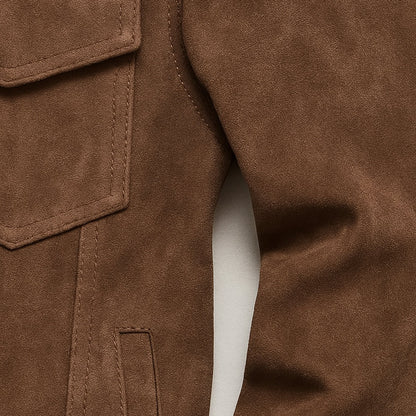Classic Leather Cargo Coat for Men - Durable Everyday Wear