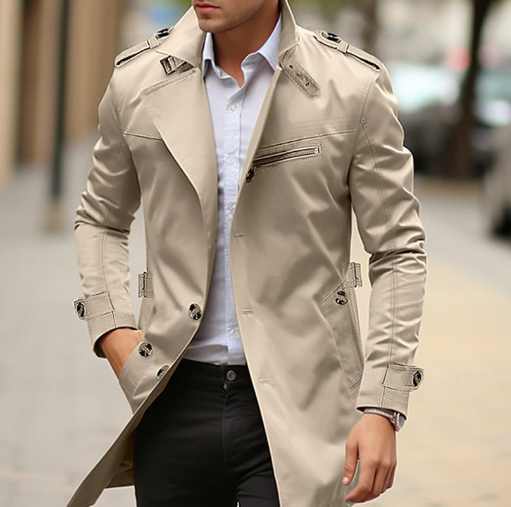 Men's Traditional Wool Overcoat - Nocini
