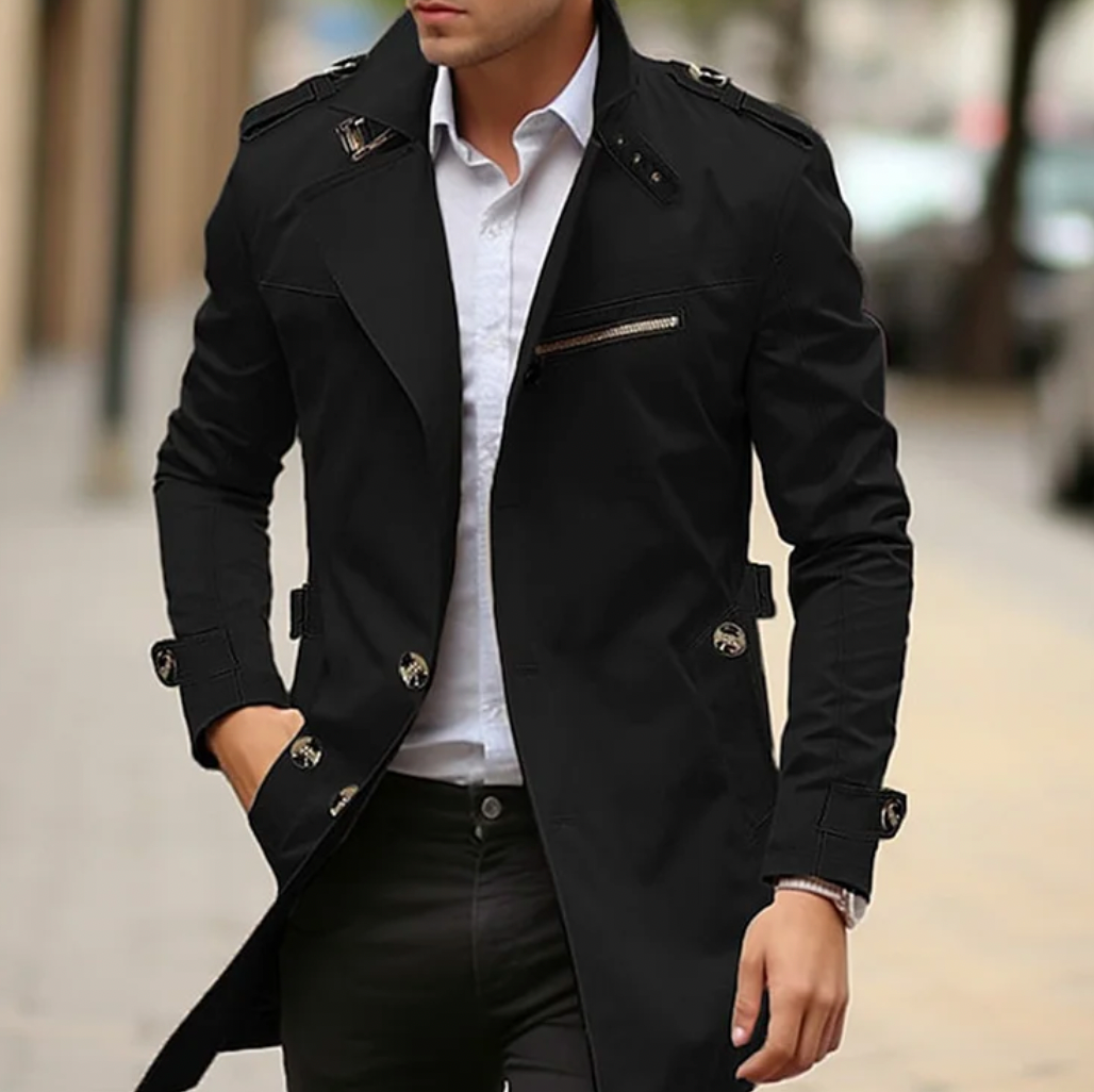 Men's Traditional Wool Overcoat