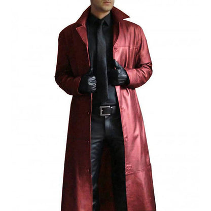 Classic Synthetic Leather Mens Winter Jacket - Olytrend