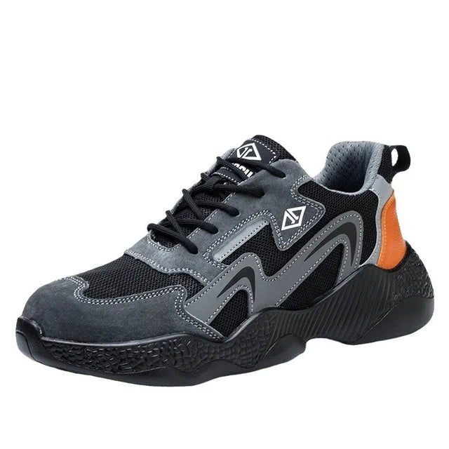 Durable Steel Toe Athletic Work Shoes