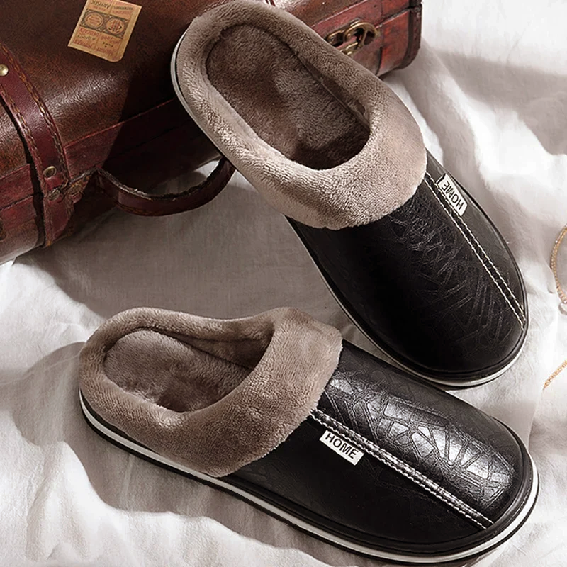 Luxury Faux Fur Lined Slipper Shoes - Nocini