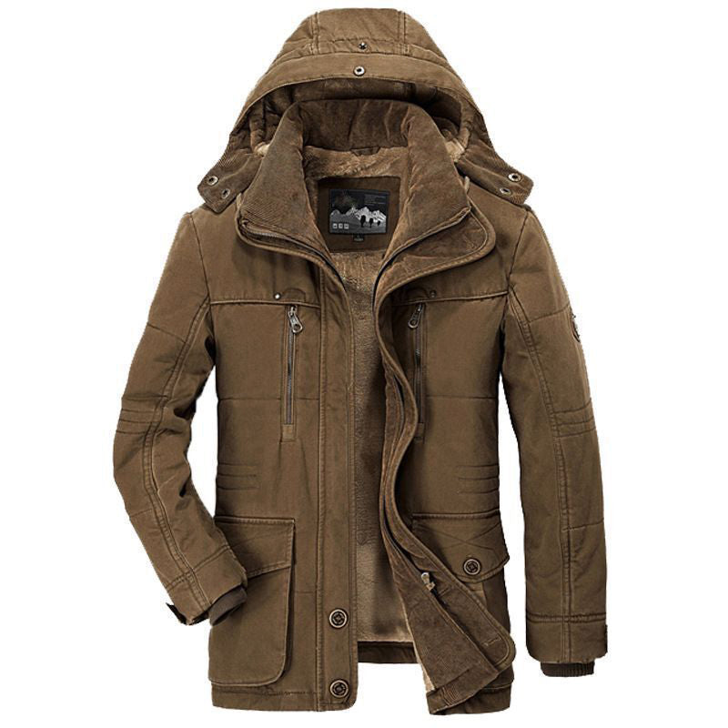Casual Hooded Padded Winter Parka Jacket - Nocini