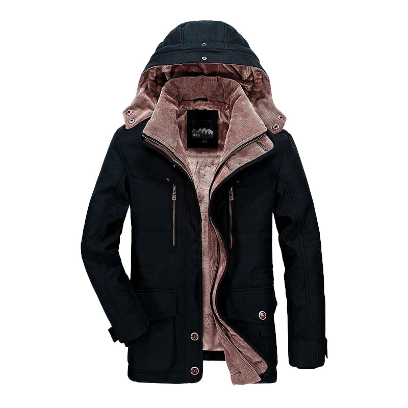 Warm Fleece Lined Water Resistant Parka Jacket