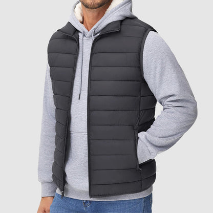 Warm Quilted Puffer Vest with Side Pockets - Nocini