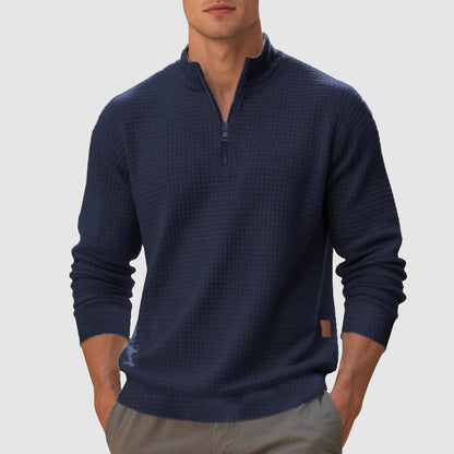 Classic Fit Quarter Zip Fleece Sweatshirt
