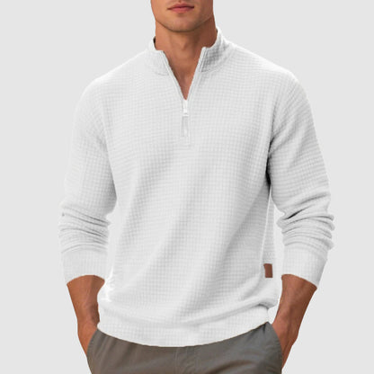 Classic Fit Quarter Zip Fleece Sweatshirt