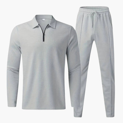Sporty Quarter Zip Tapered Leg Tracksuit