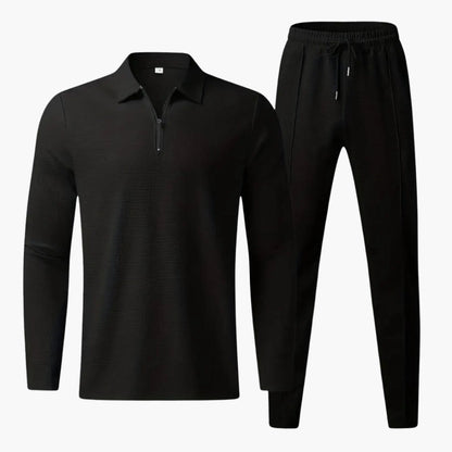 Sporty Quarter Zip Tapered Leg Tracksuit