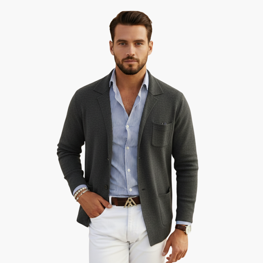Classic Fit Mens Suit Jacket with Pocket Detail