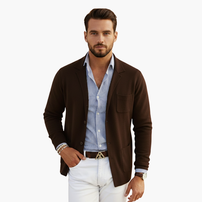 Classic Fit Mens Suit Jacket with Pocket Detail