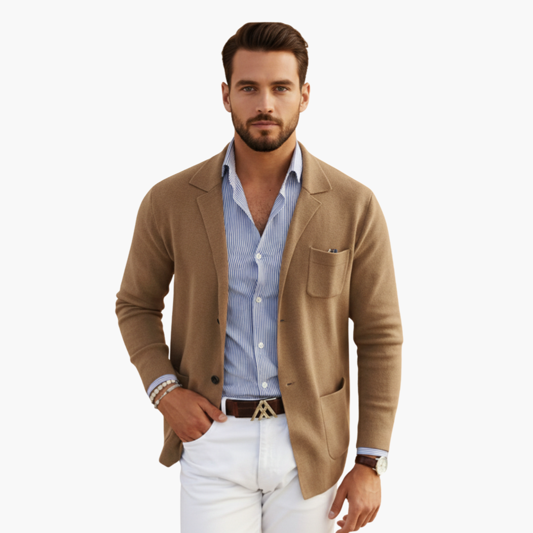 Classic Fit Mens Suit Jacket with Pocket Detail