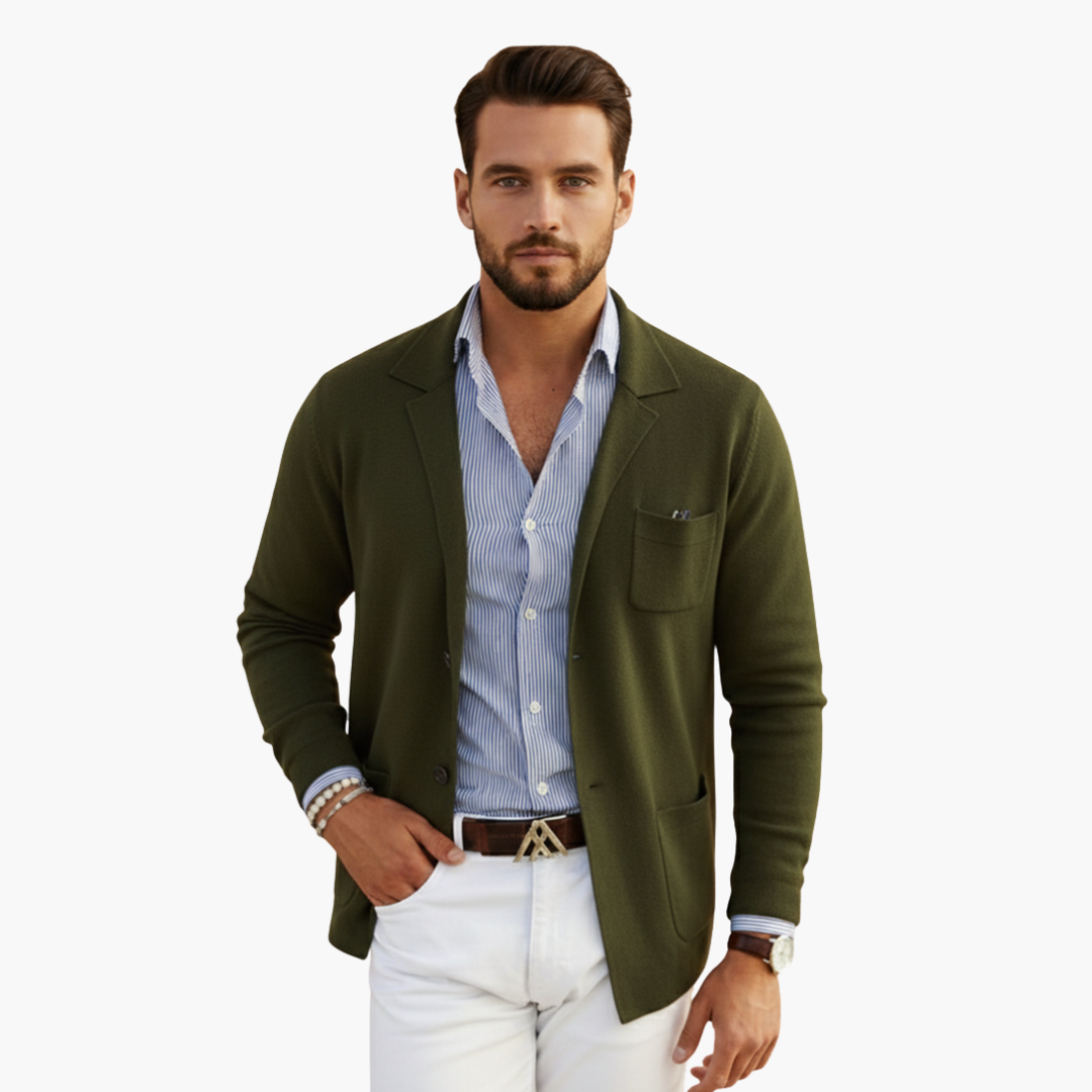 Classic Fit Mens Suit Jacket with Pocket Detail