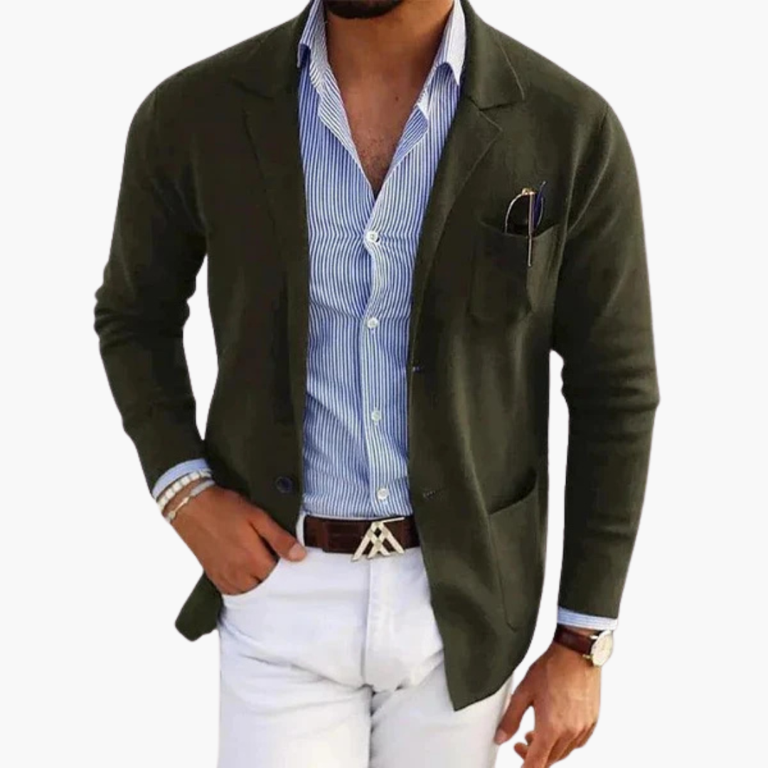 Classic Fit Mens Suit Jacket with Pocket Detail