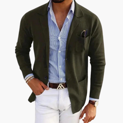 Classic Fit Mens Suit Jacket with Pocket Detail