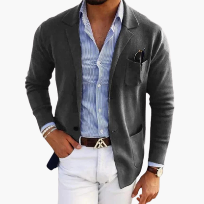 Classic Fit Mens Suit Jacket with Pocket Detail