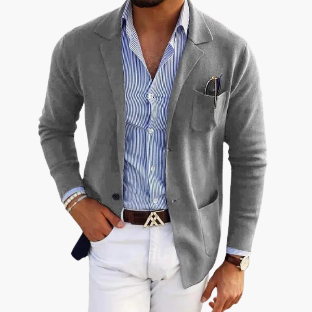 Classic Fit Mens Suit Jacket with Pocket Detail