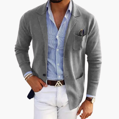 Classic Fit Mens Suit Jacket with Pocket Detail