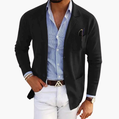 Classic Fit Mens Suit Jacket with Pocket Detail