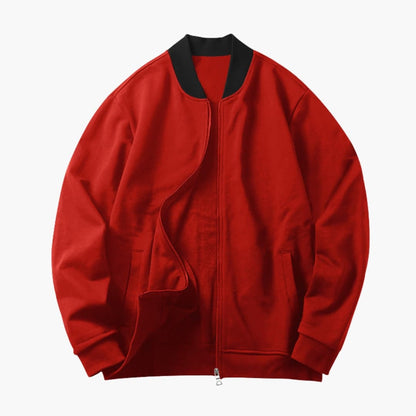Men's Waterproof Bomber Jacket with Hidden Zip - Olytrend
