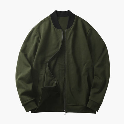 Men's Waterproof Bomber Jacket with Hidden Zip