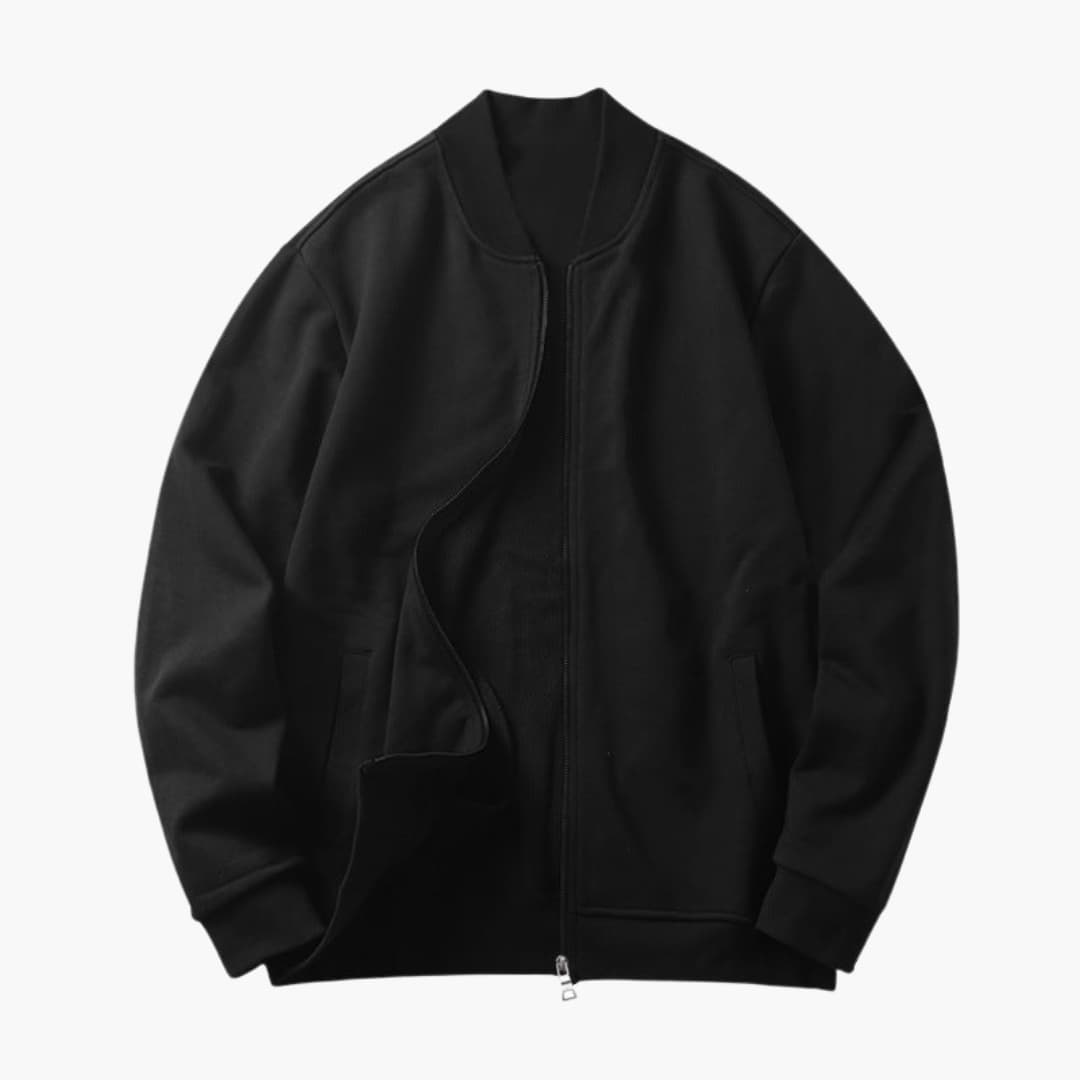 Men's Waterproof Bomber Jacket with Hidden Zip