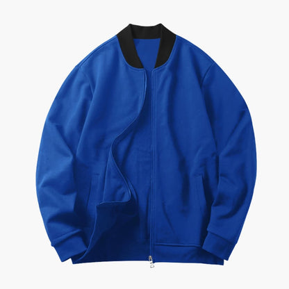 Men's Waterproof Bomber Jacket with Hidden Zip