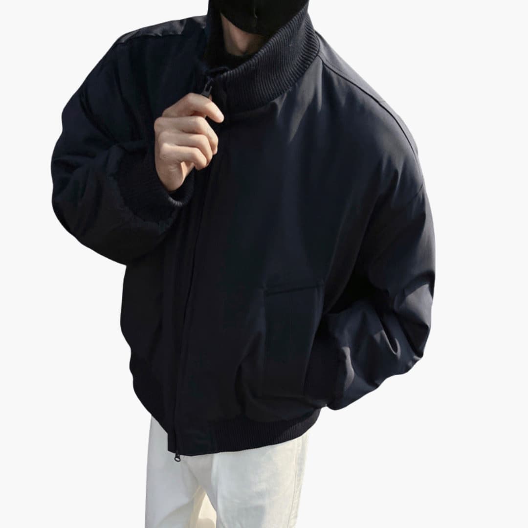 Men's Classic Flight Jacket with Pockets