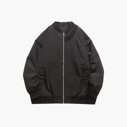 Classic Men's Zip Up Leather Jacket