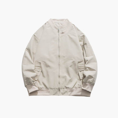 Classic Men's Zip Up Leather Jacket