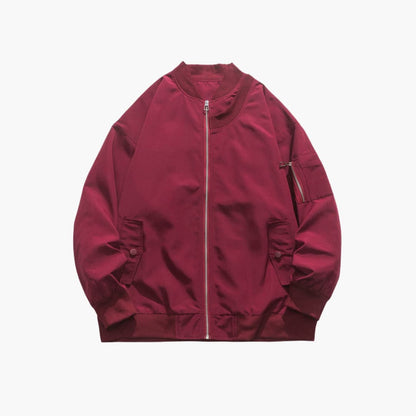Classic Men's Zip Up Leather Jacket
