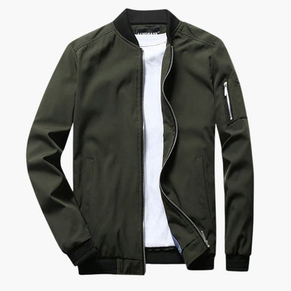 Classic Men's Zip Up Jacket with Pockets - Olytrend