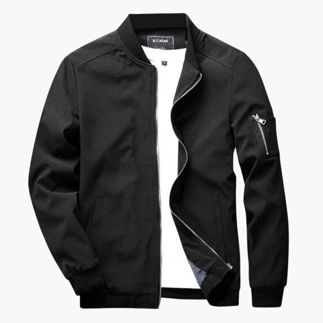 Classic Men's Zip Up Jacket with Pockets