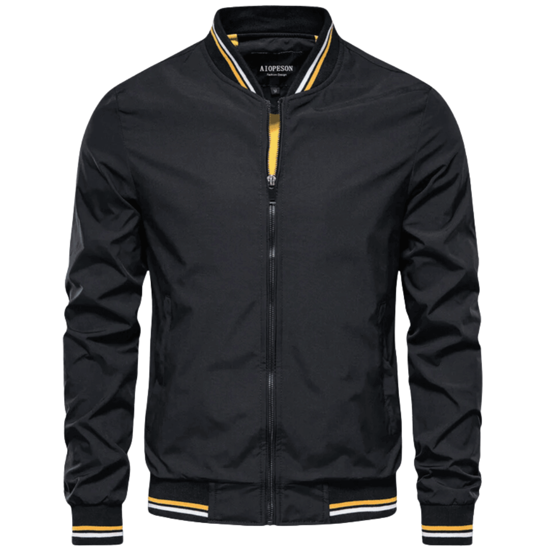 Classic Mens Zip Up Stripe Jacket