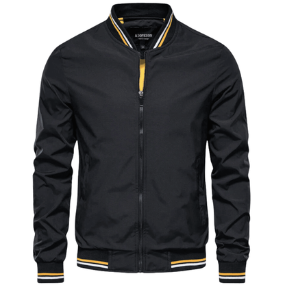 Classic Mens Zip Up Stripe Jacket