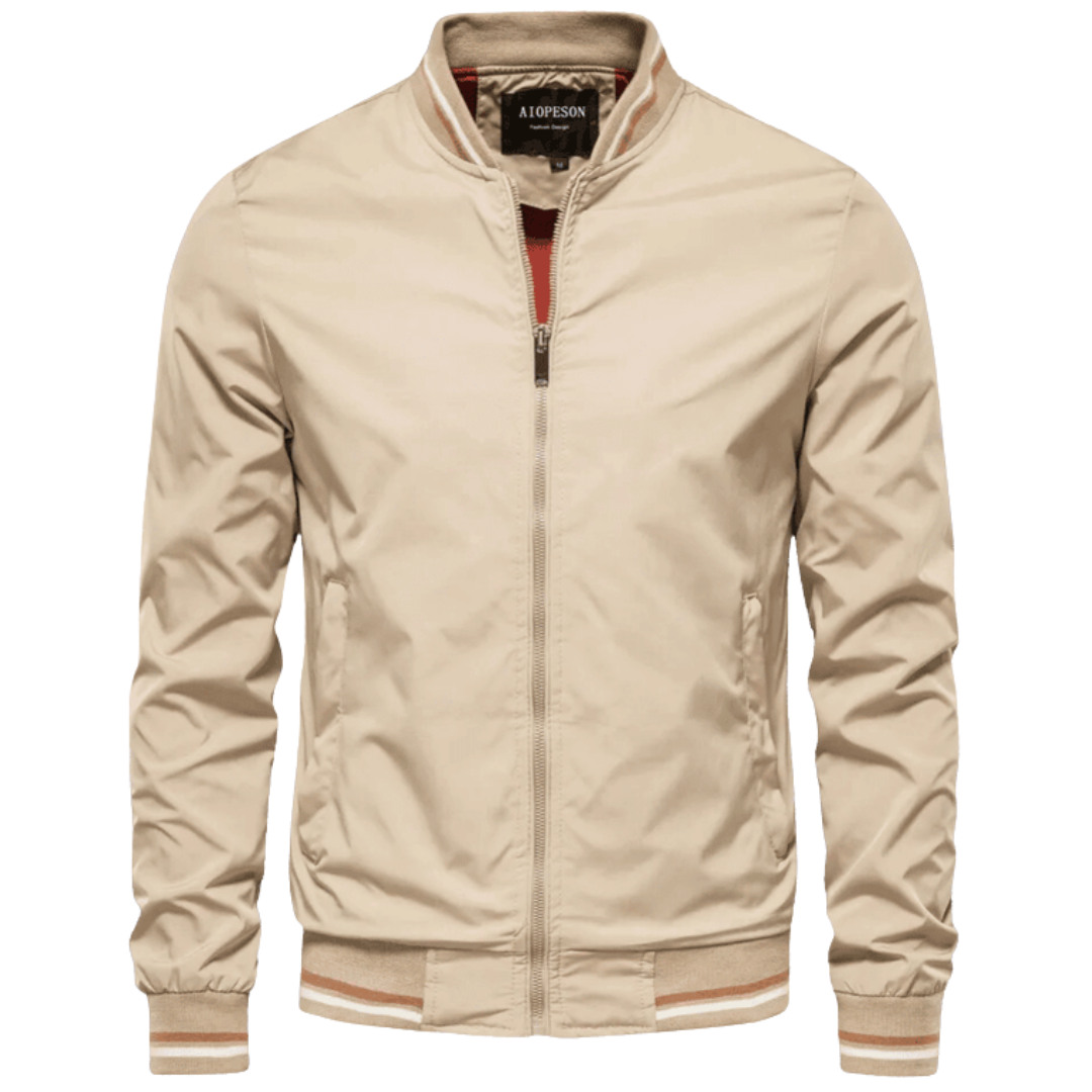 Classic Mens Zip Up Stripe Jacket