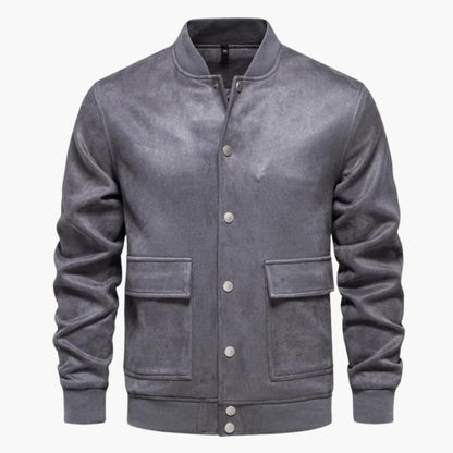 Classic Mens Ribbed Hem Bomber Jacket